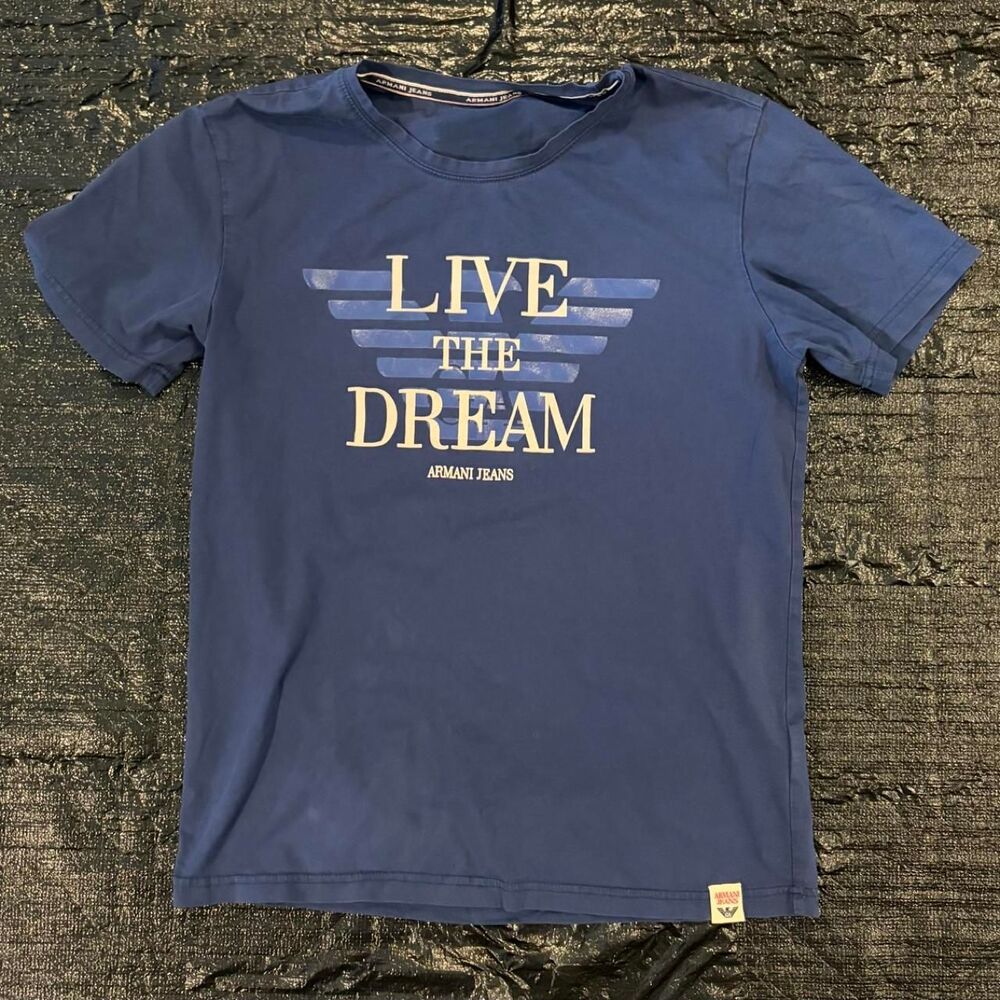 Armani-jeans Women's Blue and Navy T-shirt